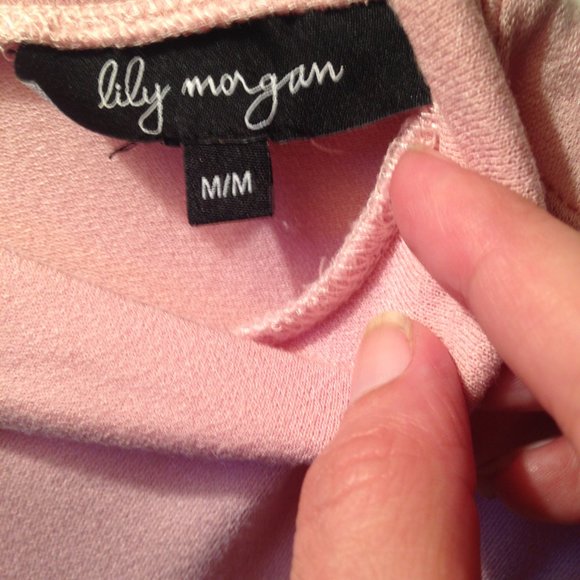 pink lily morgan blouse sleeveless  sz. medium - Picture 7 of 11